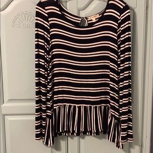 Long sleeve striped shirt!